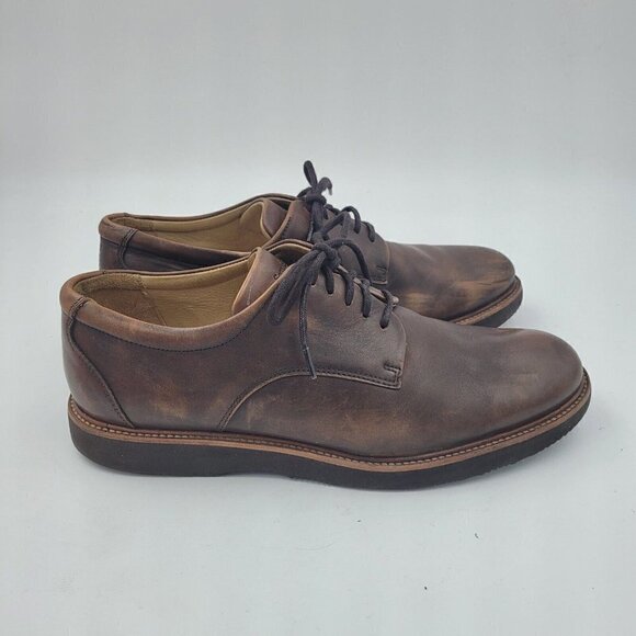 Samuel Hubbard Founder Oxford Work Shoes Chestnut Brown Leather Men\'s Size 9